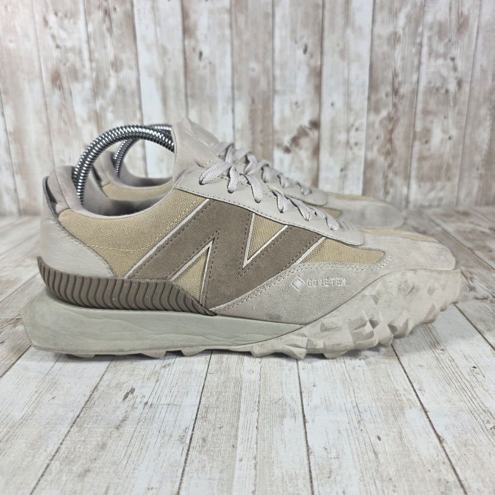 New Balance UXC72GCG Gore-Tex Sneakers Mens Size 7.5 Beige Brown Trail Shoes